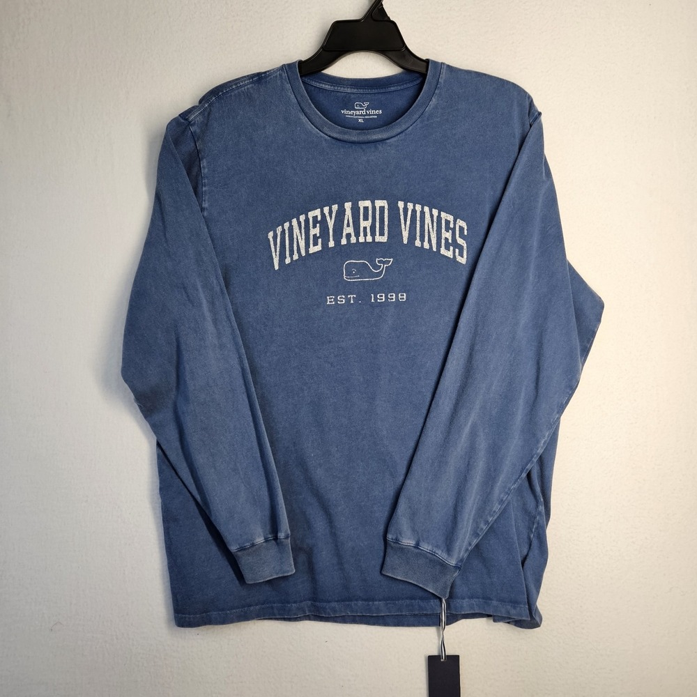 Vineyard Vines Long Sleeve Logo T-shirt 100% Cotton Mens XL NEW NWT